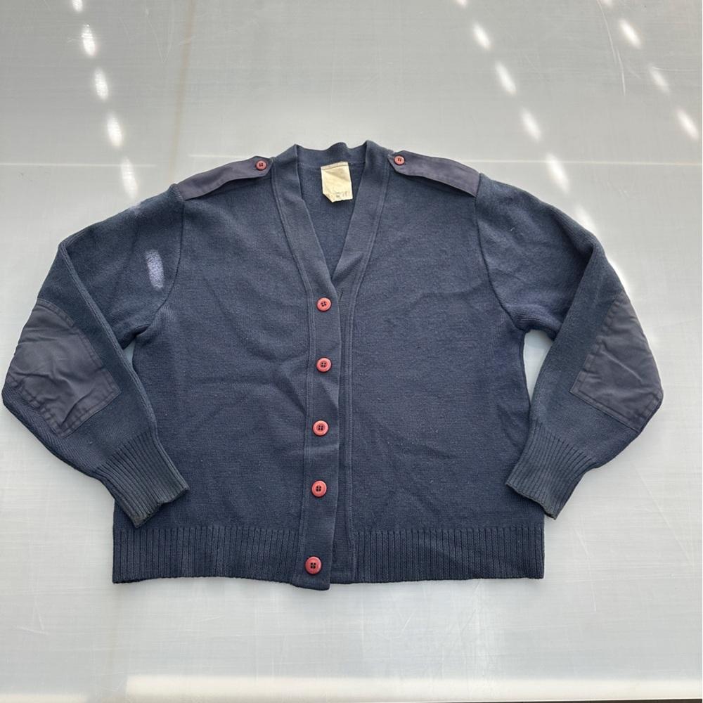 Vintage US Air Force Man's Uniform Cardigan Sweater